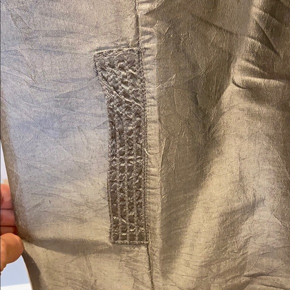 Silver v-neck Calypso shift dress - Picture 3 of 4